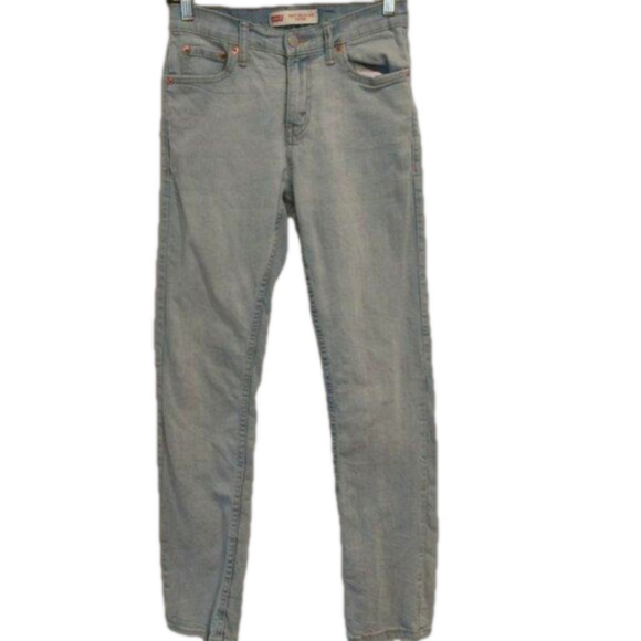 Levi's 502 Regular Taper Jeans Size 14 Reg 27x27 Boys Blue Denim Jeans - Picture 1 of 15